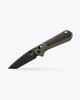 Benchmade Redoubt AXIS Folding Knife - 3.55" CPM-D2 Cobalt Cerakote Tanto Plain Blade, Ranger and Forest Green Grivory Handles - 431BK-1