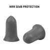Allen Company ULTRX Tapered Foam Plugs - NRR 32 dB, Gray, 25 Pairs