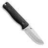 Reiff Knives F3 EDC Fixed Blade Knife - 2.9" CPM 3V Drop Point Stonewashed Blade, Black Canvas Micarta Handle, Kydex Sheath