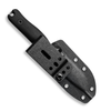 Reiff Knives F3 EDC Fixed Blade Knife - 2.9" CPM 3V Drop Point Stonewashed Blade, Black Canvas Micarta Handle, Kydex Sheath