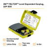 Peltor LEP-200 Electronic Level Dependent Earplug - ABS Polymer 10 dB Yellow