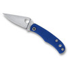 Spyderco Bug Micro-Size Slipjoint Folding Knife - 1.27" 12C27 Satin Plain Blade, Blue G10 Handles - C133GBLP