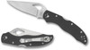 Byrd Knives Harrier 2 Folding Knife - 3.32" Satin Plain Blade, Black G10 Handles - BY01GP2