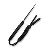 CIVIVI Knives Timberbark Fixed Blade Knife - 3.2" 14C28N Black Stonewashed Drop Point Blade, Black G10 Handles, Kydex Sheath - C23094-1
