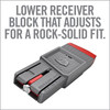 Real Avid AVAR15SFVB Smart-Fit AR15 Vise Block - Gray/Red Polymer, 223 Rem 5.56x45mm NATO Rifle AR-15