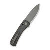 We Knife Company Dutch Bushcraft Knives NightBlade Folding Knife - 2.98" CPM-20CV Gray Stonewashed Drop Point Blade, Tiger Stripe Flamed Titanium Handles, Reversible Clip, Crossbar Lock - WE22046-3