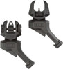 FAB Defense 45 Off Set Flip Up Sights - Front and Rear Set, Fits Picatinny, Black