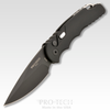 ProTech TR-5 AUTO Folding Knife - 3.25" S35VN Black DLC Plain Blade, Black Aluminum Handles - T503