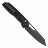 Tenable Knives Shard Crossbar Lock Folding Knife - 3.47" 14C28N Blackwash Reverse Tanto Blade, Natural Jade G10 Handle - T1006V1