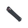 CobraTec Knives Legacy Crossbar Lock Folding Knife - 3.5" D2 Drop Point Black Coated Blade, Black Aluminum Diamond Pattern Handles