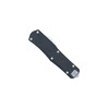CobraTec Knives Small FS-X Gen III OTF Knife - 2.75" D2 Drop Point Blade, Black Aluminum Handles