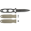 SOG Pentagon FX Fixed Blade Knife - S35VN Black Double Edge Dagger, FDE G10 Handles, Kydex Sheath
