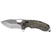 SOG Knives Kiku XR Folding Knife - 3" CTS-XHP Satin Plain Blade, Natural Linen Micarta Handles - XR Lock