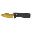 SOG Knives Ultra XR Gold - Ultralight EDC Knife - 2.8" S35VN Gold TiNi Blade, Carbon Fiber Handles, Titanium Money Clip