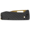 SOG Knives Ultra XR Gold - Ultralight EDC Knife - 2.8" S35VN Gold TiNi Blade, Carbon Fiber Handles, Titanium Money Clip