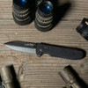 SOG Knives Pentagon XR - Blackout - 3.66" CTS-XHP Black TiNi Plain Blade, Black G10 Handles - XR Lock