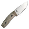 Circadian Clip Point EDC Fixed Blade - 3.28" CPM-MagnaCut Clip Point Stonewash Blade, Green Canvas Micarta Handles, Black Kydex Sheath
