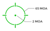 Holosun HE515CT-GR Elite | 2MOA Green Dot with 65MOA Circle - Titanium Construction, Solar Optic