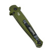 Kershaw 71500LSW Launch 8 AUTO Folding Knife - 3.5" CPM-154 Spear Point Blade, Green Anodized Aluminum Handles w/ Carbon Fiber Inlay