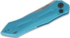 Kershaw Launch 6 AUTO Folding Knife - 3.75" CPM-154 Stonewashed Blade, Teal Aluminum Handles