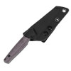 Tenable Knives Parr Outdoor Fixed Blade Knife - 3.12" Blackwash 14C28N Blade, Purple Micarta Handle - G011B1