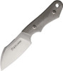 Viper Knives Handy 2 Fixed Blade Knife - 3.25" M390 Stonewashed Sheepsfoot Blade, Green Canvas Micarta Handles, Black Kydex Sheath - VT4050CG