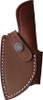 Viper Knives Handy 2 Fixed Blade Knife - 3.25" M390 Satin Sheepsfoot Blade, 3D Machined Walnut Wood Handles, Leather Sheath - VT4048NO
