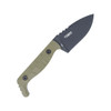 Cobratec Kingpin Small Fixed Blade - 3.25" D2 Drop Point Blade, OD Green G10 Scales, Kydex Sheath