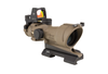 Trijicon TA01-D-100555 ACOG ECOS Combo 4x32mm Illuminated Amber Crosshair .223 BDC Reticle - Flat Dark Earth Trijicon TA01-D-100555 ACOG ECOS Combo 4x32mm Illuminated Amber Crosshair .223 BDC Reticle - Flat Dark Earth