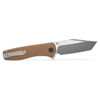 Sig Sauer Knives XI6SBRN Xiphos Folding Knife - 3.40" Nitro-V Tanto Satin Blade, Coyote Brown G10 Handles