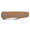 Sig Sauer Knives XI6SBRN Xiphos Folding Knife - 3.40" Nitro-V Tanto Satin Blade, Coyote Brown G10 Handles