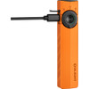 Olight ArkPro Orange Rechargeable EDC Flashlight LED Cool White Light, UV, and Green Laser