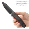 Travisa Dragonfly-Cu Axis Lock EDC Folding Pocket Knife - 2.99'' 14C28N Steel Stonewashed Blade, Copper Handle