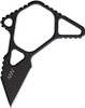 Acta Non Verba Knives M06 MIM Emergency Knife -  1.5" M2 Steel Black DLC Wharncliffe Blade, One-Piece Construction, Black Kydex Sheath - ANVM06-003