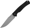Kershaw 1089 Pack Mule Fixed Blade Knife - 3.9" N690 Stonewashed Clip Point Blade, Black G10 Handles, Kydex Sheath