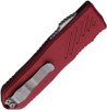 Guardian Tactical 035 Recon G2 OTF Knife - 3.5" CPM-Magnacut Stonewashed Spear Point Blade, Red Aluminum Handles