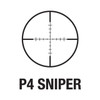 AIM Sports 3-9X40MM P4 Sniper Scope/Flip-up Lens Covers & Rings - Black