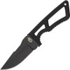 Gerber Ghostrike Fixed Blade 3.19" 420HC Black Clip Point Blade, Rubberized Handles, GFN Modular Sheath - 2009182