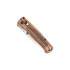 CobraTec Knives Zebrawood Bar Lock Folding Knife - 3.0" D2 Tanto Satin Blade, Aluminum Body with Zebrawood Scales