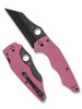 Spyderco YoJumbo Sprint Run Folding Knife - 3.98" CPM-S30V Black DLC Plain Blade, Pink G10 Handles, Compression Lock - C253GPNBKP