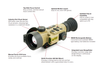 InfiRay Outdoor Hybrid Compact 3.5x 640x480 LRF 50mm Thermal Rifle Scope - FDE