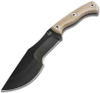 Boker Plus Tracker 2.0 Fixed Blade Knife - 7.2" 1095 Black Recurve, Brown Micarta Handles, Black Kydex Sheath - 02BO073