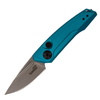 Kershaw Launch 9 AUTO Folding Knife - 1.8" Working Finish CPM-154 Drop Point Blade, TEAL Anodized Aluminum Handles