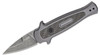 Kershaw Launch 12CA AUTO Folding Knife - 1.93" BlackWashed CPM-154 Spear Point Blade, Gray Anodized Aluminum Handles w/ Carbon Fiber Inlay