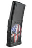 Mission First Tactical EXD Extreme Duty 5.56X45 30RD AR15 Magazine - Distressed American Punisher Skull Graphic