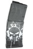 Mission First Tactical EXD Extreme Duty 5.56X45 30RD AR15 Magazine - Punisher Skull Splatter White Graphic