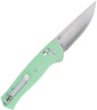 CRKT 7170B Richard Rogers Sero Crossbar Lock Flipper Knife - 3.02" S35VN Satin Drop Point Blade, Mint Green GRN Handles, Reversible Clip