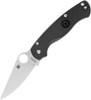 Spyderco Paramilitary 2 Lightweight Folding Knife - 3.47" CTS-BD1N Satin Plain Blade, Black FRN Handles, Reversible Wire Clip, Compression Lock - C81PBK2