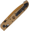 CRKT M16-03XD Carson Crossbar Lock Folding Knife - 3.57" D2 Desert Tan Spear Point Blade, Desert Tan Grivory Handles