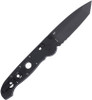 CRKT M16-14XK Carson Crossbar Lock Folding Knife - 3.97" D2 Black Combo Tanto Blade, Black Grivory Handles